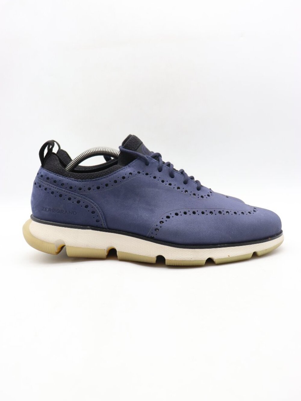 Cole Haan Mens 4.Zerogrand Wingtip Oxfords Men’s Size 10.5 M Blue Nubuck C31887
